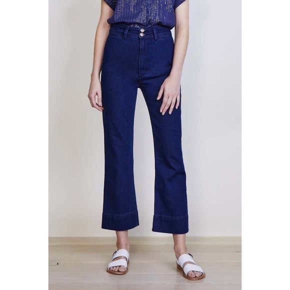 Apiece Apart Denim Bahia Straight Leg Enzyme Wash - Picture 1 of 13